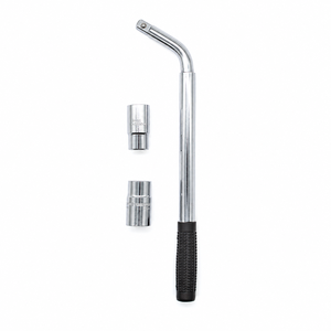 Telescopico 40 #   <span class=keywords><strong>Chiave</strong></span> per Dadi Ruota in Acciaio al Carbonio per Auto e Furgoni, Doppia Presa, Estensibile, Antiscivolo, Completamente Lucidata e Cromata - Product Image 4