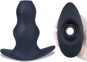 Tapón Anal de silicona para juguetes eróticos, productos para adultos, Juguetes sexuales anales para hombres y mujeres, masajeador de próstata, color negro - Product Image 3