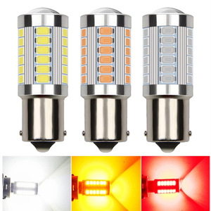 Lampadina LED per Auto S25 1157 BAY15D <span class=keywords><strong>P21</strong></span>/<span class=keywords><strong>5W</strong></span> 1156 BA15S BAU15S P21W PY21W 5730/5630 33SMD, Luce di Retromarcia <span class=keywords><strong>12V</strong></span> <span class=keywords><strong>5W</strong></span> - Product Image 6