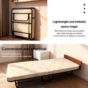 उच्च गुणवत्ता वाले आधुनिक टिकाऊ बेडरूम अस्पताल कार्यालय होटल लिविंग रूम अस्थायी अंतरिक्ष की बचत 90 सेमी चौड़ी धातु तह बिस्तर - Product Image 6