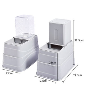 Baik Populer dapat dicuci hewan peliharaan anjing kucing mangkuk PP + baja tahan karat makanan anjing mangkuk air kustom dapat dilepas anjing mangkuk - Product Image 4