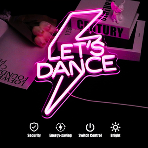 Letrero LED de Neón Personalizado con Texto 'Let's Dance', Original, al por Mayor, IP65 Impermeable, para Bar, Fiesta, Escenario, Discoteca, Taxi, Auto - Product Image 4