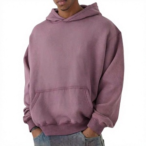 Sudadera con Capucha Roja para Hombre, Corte Regular, 100% Algodón Tejido, Color Sólido Informal, Diseño con Bolsillo, Impermeable, Ecológica, Ropa de Invierno - Product Image 4