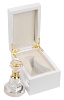 Boîte à parfum en bois laqué sur mesure de luxe, logo personnalisé fait main, emballage en bois MDF noir laqué brillant, coffret cadeau pour flacons de parfum