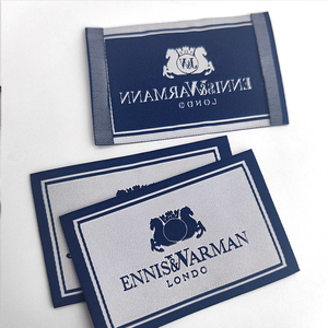 Boyut giyim ile özel giysi boyun etiketleri yüksek yoğunluklu siyah uç kat boyutu etiket etiketleri elbise dikili giysi için dokuma etiket - Product Image 3