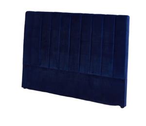 Di lusso confortevole design moderno otto o dieci barra verticale a forma di letto navy blu slitta tessuto testiera del letto - Product Image 2