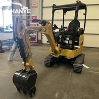 Excavator Mini Crawler Bekas CAT 301.7 CR 1.8 Ton dengan Mesin Cat C1.1, Alat Penggali Kompak untuk Pekerjaan Taman, Pembongkaran Dalam Ruangan, dan Pekerjaan di Area Sempit