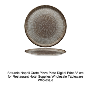 Plato para Pizza Saturnia Napoli Crete con Impresión Digital de 33 cm para Restaurante, Hotel, Suministros al por Mayor, Vajilla al por Mayor - Product Image 2