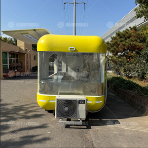 รถพ่วงรถบรรทุกอาหาร CE dot Certificate พร้อมเครื่องทำไอศกรีมและขนมขบเคี้ยว-ตั้งแคมป์และขายปลีก - Product Image 4