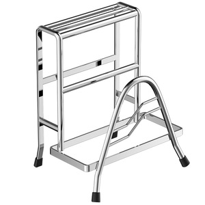 Estante de Almacenamiento Multifuncional para Cocina Sea Shark, de Acero Inoxidable, para Tablas de Cortar, Portacuchillos y Escurridor de Encimera, Rectangular - Product Image 5