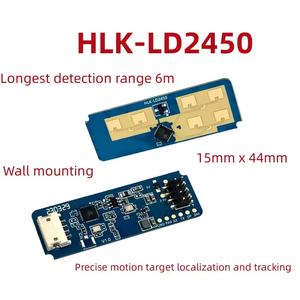 HLK-LD2450 24G MmWave Modul zur Erkennung von menschlichen Mikrobewegungen und Bewegungen, Entfernungsmessung und Geschwindigkeitsverfolgung als PIR-Ersatz bis zu 6M - Product Image 2