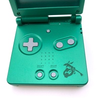 Coque de protection complète pour GBA SP Gameboy Advance SP avec lentille, nouvelle coque verte Rayquaza