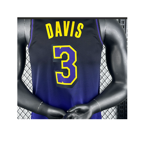 Venta al por mayor equipo americano 2024-25 New Purple City Los Angeles baloncesto Jersey LakeShow 3 <span class=keywords><strong>Anthony</strong></span> Davis camisetas impresas - Product Image 1