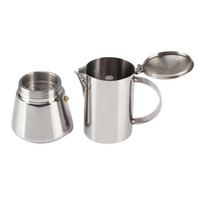 Cafetière à expresso pour cuisinière, design classique, en acier inoxydable, avec construction durable et isolation thermique
