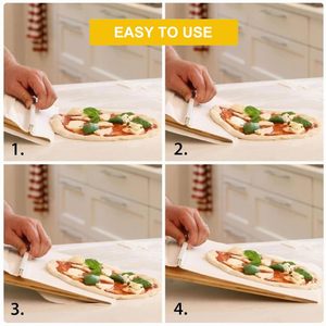 Nueva pala deslizante para Pizza, espátula mágica para transferencia de Pizza, deslizador antiadherente, cáscara de Pizza deslizante para hornear masa - Product Image 3