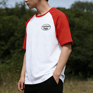 Camiseta de Hombre de Estilo Urbano, Personalizada, de Color Contrastante, Corte Regular, Manga Corta, Tejida, 100% Algodón, Transpirable, con Letras - Product Image 5