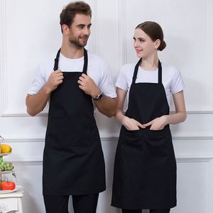 For Polyester Halter-style Sleeveless Waterproof Anti-fouling <b>Apron</b> Custom logo Modern Minimalist Design Restaurant Uniforms - Product Image 2