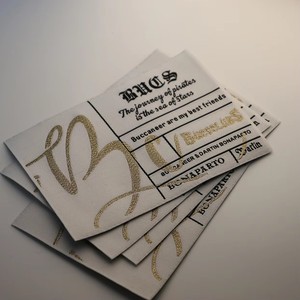 Etichette Personalizzate di Alta Qualità con Bordo Ricamato per Marchi di <span class=keywords><strong>Abbigliamento</strong></span>, Logo ad Alta Densità, Tecniche di Stampa per Cucire, Rettangolari/Quadrati - Product Image 3