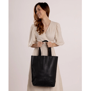 Sac à main pour femme en cuir véritable 100% Clean Line Contemporary, offrant un intérieur fonctionnel et une finition extérieure élégante - Product Image 2