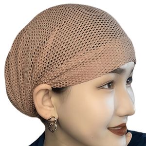 Pañuelo para la cabeza musulmán para mujer, pañuelo largo para la cabeza, gorro pre-atado para quimioterapia, gorro pañuelo para la cabeza, tela de malla transpirable ecológica - Product Image 1