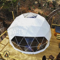 Tente Dôme Semi-Ouverte Spéciale avec Structure en Acier Galvanisé, Imperméable et Ignifuge, Idéale pour Concerts, Fêtes et Salons Professionnels