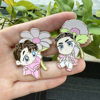 Badge en métal imprimé dessin animé, logo personnalisé, épinglette en émail souple ou dur pour la décoration - Vente en gros