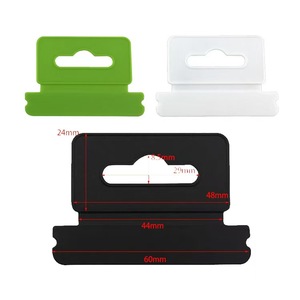 Hot Sale PP Plastic Hole <b>Hook</b> <b>Adhesive</b> Hanging Hole hang Tab Supermarket Self <b>Adhesive</b> Packing Plastic hang Tabs - Product Image 2