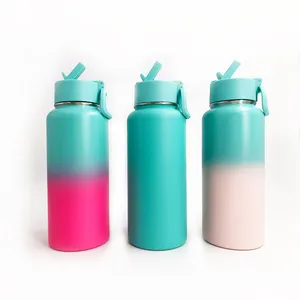 Wholesale Stainless Steel Smart Water Bottle 1.0 L 1.5L Sustainable 32oz 40oz Drink Bottle Portable Thermos Professional