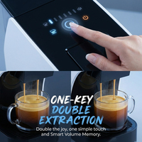 Machine à café professionnelle 3-en-1 à capsules ESE, expresso commercial avec écran tactile, électrique, en plastique