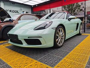 Film adhésif pour voiture PET Macaroons Moonlight Jade Green, pour changer la couleur de votre voiture, donnez à votre voiture un look neuf et élégant - Product Image 2