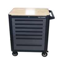 Carrito de Herramientas de Acero Laminado en Frío Gris de Alta Resistencia y Calidad con 7 Cajones, OEM, Capacidad de Carga de 150 kg, Garantía de 3 Años para Garaje