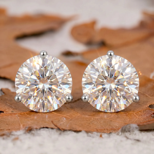 Boucles d'oreilles clous en moissanite certifiées IGI, plaquées or 10K 14K 18K, vente en gros pour hommes et femmes, occasions spéciales - Product Image 1