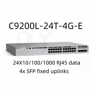สวิตช์จัดการแบบ Layer 3 รุ่น C9200L-24T-4G-E ที่สามารถขยายได้สำหรับเครือข่ายองค์กร C9200L-24T-4G-E - Product Image 4