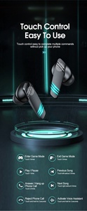 AGETUNR S31 TWS Gaming auricolare HD qualità audio bassa latenza Sport Wireless auricolari Mini cuffie impermeabili <span class=keywords><strong>Touch</strong></span> Control Tech - Product Image 6