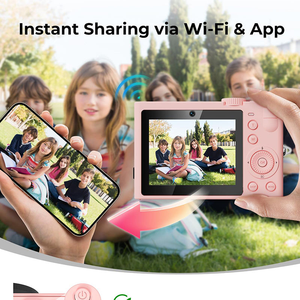 Caméra numérique 5K WiFi, caméra vidéo numérique à double objectif, écran de 2 à 3 pouces, autofocus, zoom numérique. - Product Image 4