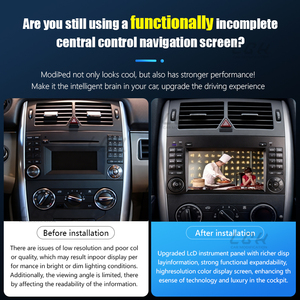 Xe DVD Player, Android Video Stereo đài phát thanh, GPS navigation player. Thích hợp cho các mô hình Mercedes-Benz B200, W169 và w245. - Product Image 3