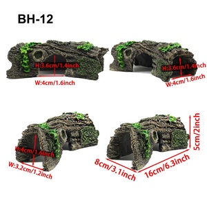 Résine Arbre Camion Décoration Ornement Aquarium Fish Tank Cachette Grottes Petits Animaux Habitats Crevettes Cachette - Product Image 2