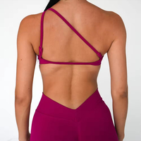 Brassière de sport respirante à double couche pour femmes, bretelles fines, haute élasticité, fitness, yoga