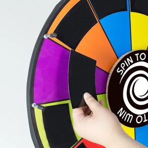 24-inch từ khô xóa màu Giải thưởng bánh xe 60cm Đảng quay giành chiến thắng may mắn đứng trò chơi có thể chỉnh sửa quay xe đạp - Product Image 4