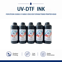 Encre UV DTF universelle compatible avec plusieurs matériaux pour imprimante Epson I3200U1 DX5 DX7 XP600 TX800 Bois Verre Céramique Métal Acrylique