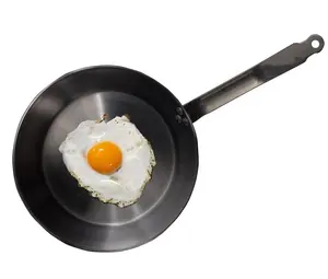 High Quality Carbon Steel Frying Pan With Steel Handle