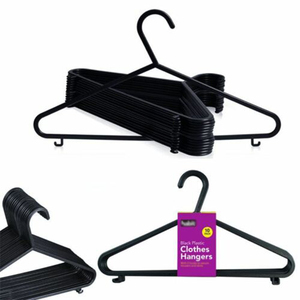 Amazon Offres Spéciales PP Matériau Noir Couleur Prix Compétitif Cintres en Plastique Gain de Place pour <span class=keywords><strong>Vêtements</strong></span> - Product Image 5