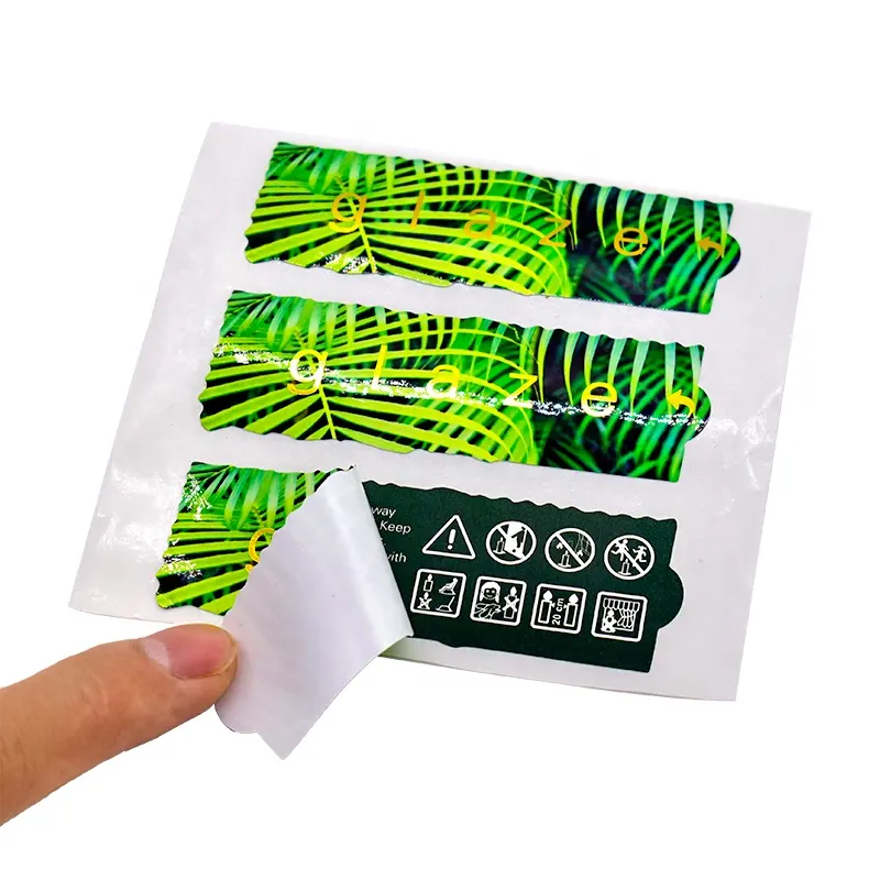 Wholesale Custom Multi Layer Fold Logistic Double sided Label Sticker