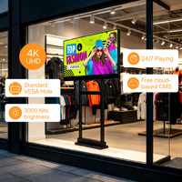 Layar LCD Digital Signage Semi Outdoor Kecerahan Tinggi 3000 Nits dengan Kaca Anti Silau dan Desain Instalasi Modular