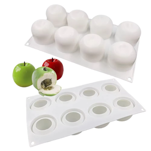 Molde de silicona para pasteles con forma de manzana, apto para alimentos, libre de BPA, LFGB, ecológico, antiadherente, para mousse, chocolate, cubitos de hielo y gelatina. - Product Image 2