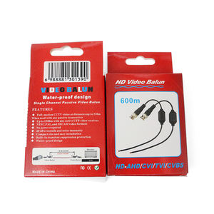HD pasivo UTP video balun Impermeable anti-interferencia supresión transmiss CAT5 BNC video balun HD CVI TVI AHD video balun - Product Image 5