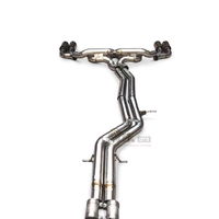 Système d'échappement Catback haute performance en SUS304 pour Porsche Cayenne GTS 4.0T V8 2023+ avec embouts pour modification sonore du véhicule