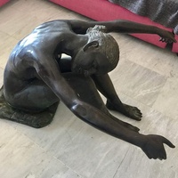Sculpture en métal bronze 3D de style animalier pour décoration intérieure contemporaine, table basse avec couleur et taille personnalisées