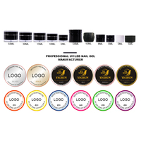 Gel UV LED sans HEMA, 5g, Or, Argent, Or Rose, Métallique, Non Toxique, Écologique, pour DIY, Marque Privée, Fournitures de Salon de Manucure