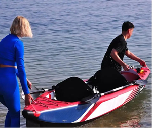 <span class=keywords><strong>Kayak</strong></span> Inflable de <span class=keywords><strong>Alta</strong></span> Presión con Tecnología Drop Stitch para Pesca en Océano, Mar y Lago, Incluye Remo y Asiento - Product Image 2